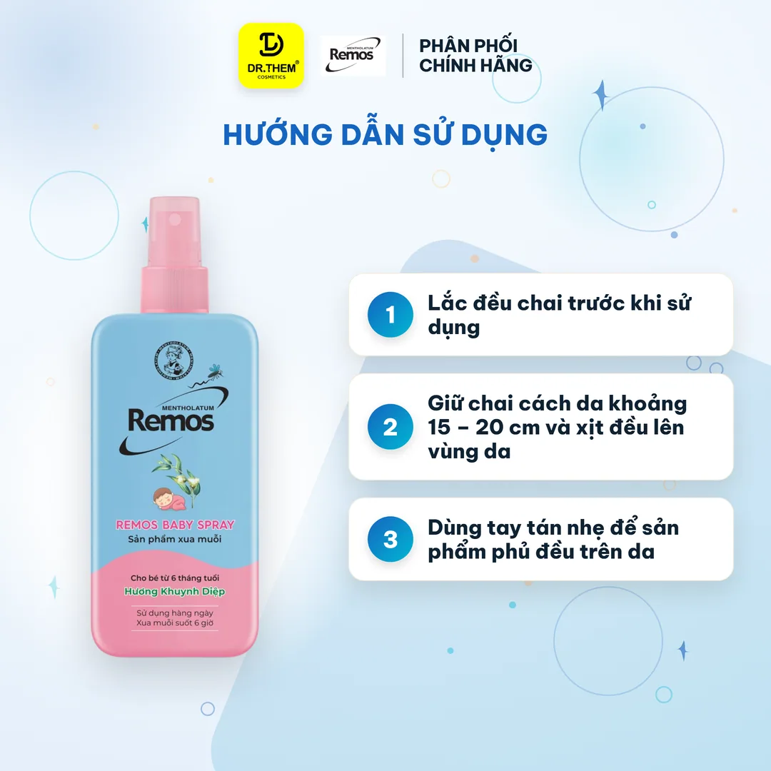 Xịt Xua Muỗi Rohto Remos Picaridin Và Tinh Dầu Thiên Nhiên Xua Đuổi Muỗi Côn Trùng Cho Bé Và Người Lớn 70ml 3