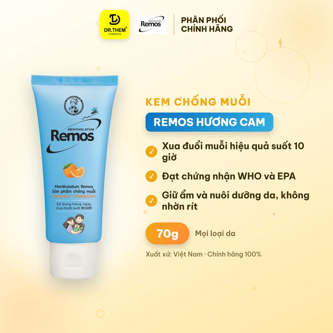 Kem Chống Muỗi Rohto Remos Picaridin Và Tinh Dầu Thiên Nhiên Xua Đuổi Muỗi Côn Trùng Cho Bé Và Người Lớn 70g 3