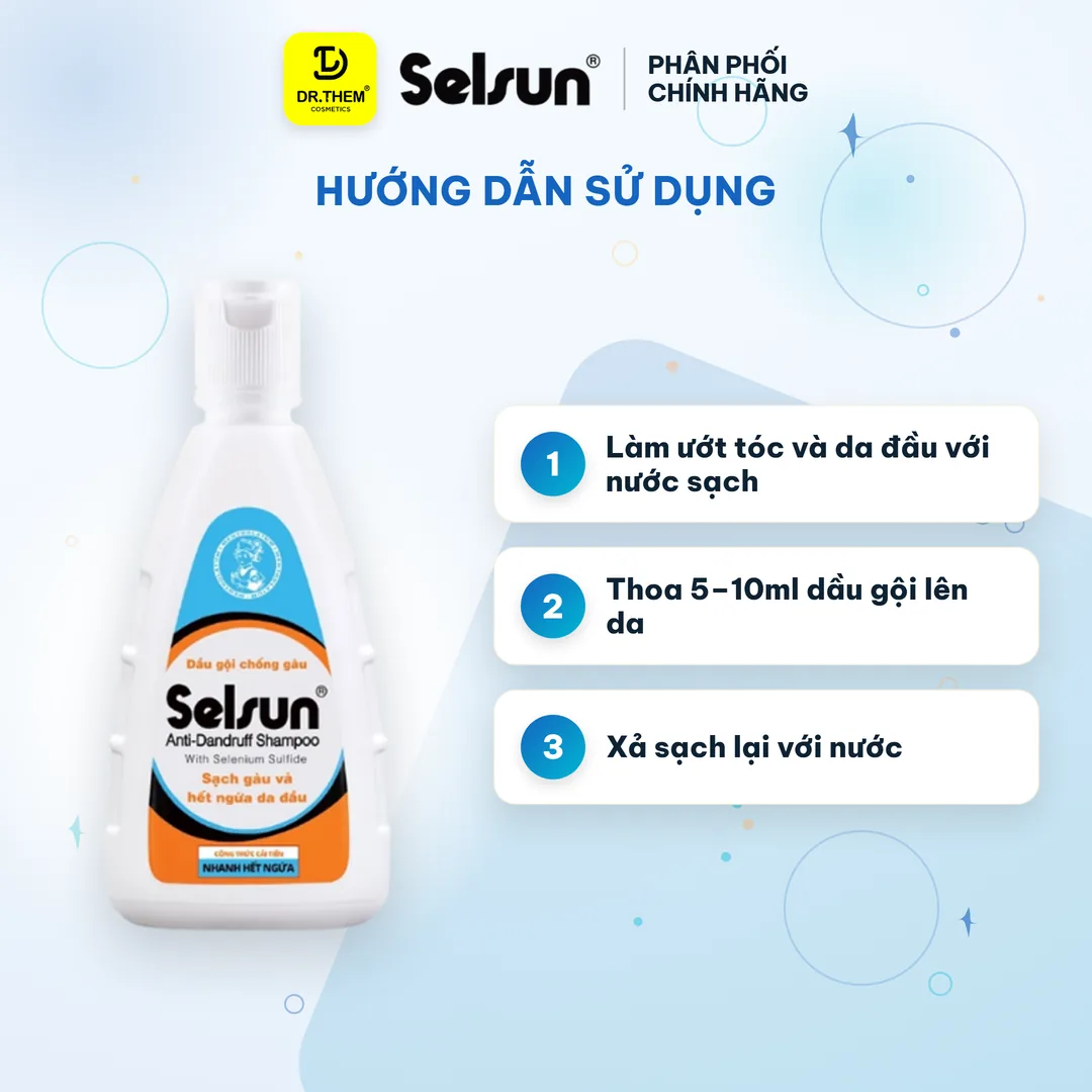 Dầu Gội Selsun 1% Selenium Sulfide Anti-Dandruff Shampoo Sạch Gàu Do Vi Nấm 100ml 3
