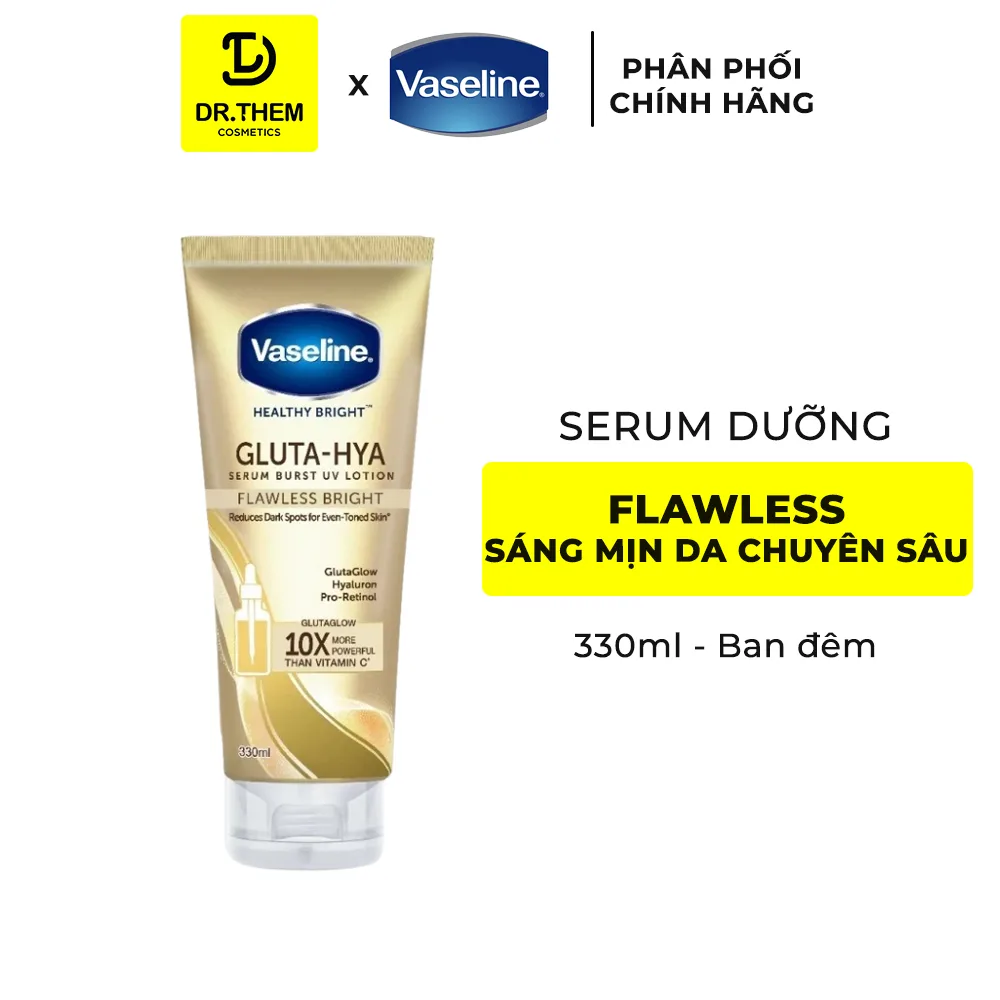 Sữa Dưỡng Thể Vaseline Gluta Hya Serum Burst Dưỡng Sáng Da Căng Mướt Tự Nhiên 70ml 330ml 7
