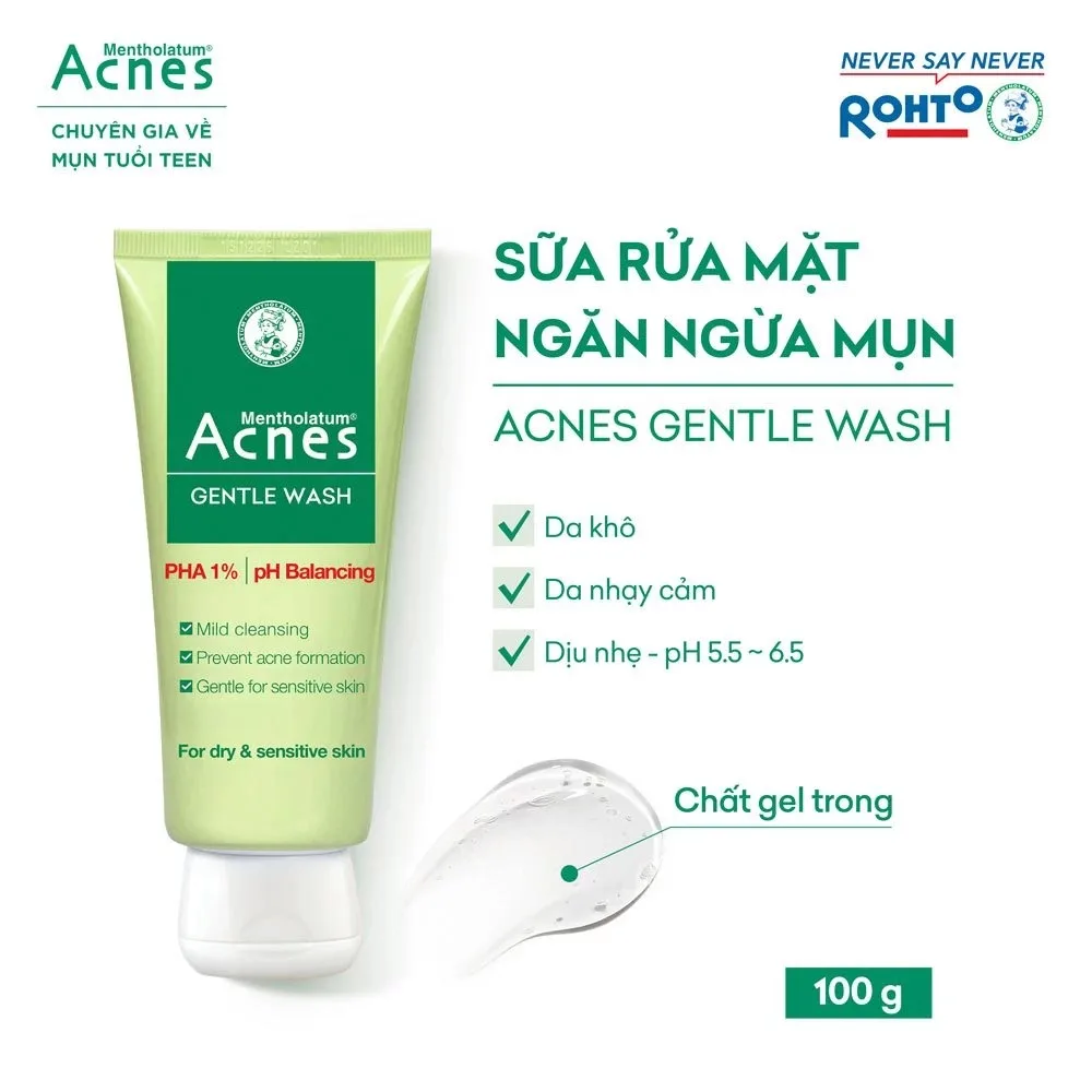 Sữa Rửa Mặt Acnes Oil Control Creamy Foaming Gentle Wash Làm Sạch Kiểm Soát Nhờn Ngừa Mụn 4