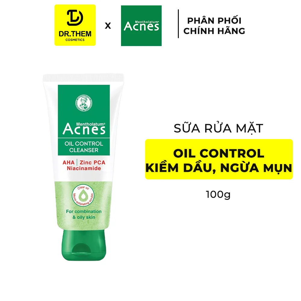 Sữa Rửa Mặt Acnes Oil Control Creamy Foaming Gentle Wash Làm Sạch Kiểm Soát Nhờn Ngừa Mụn 7