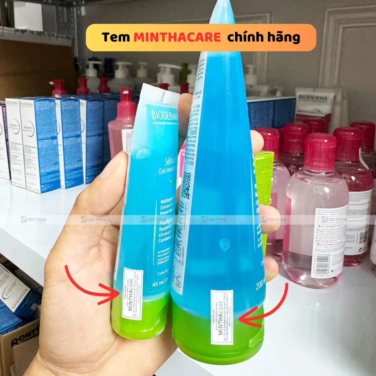 Sữa Rửa Mặt Bioderma Sebium Gel Moussant Tạo Bọt Làm Sạch Kiềm Dầu Cho Da Hỗn Hợp Da Dầu Mụn 45ml 200ml 500ml 8