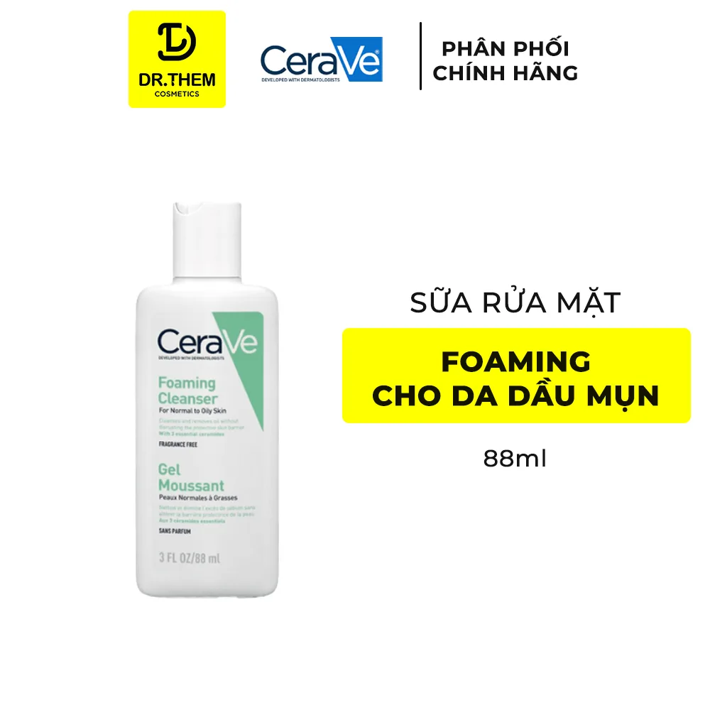 Sữa Rửa Mặt CeraVe Foaming Hydrating SA Smoothing Cleanser Làm Sạch Dịu Nhẹ Cho Mọi Loại Da 88ml 236ml 473ml 8
