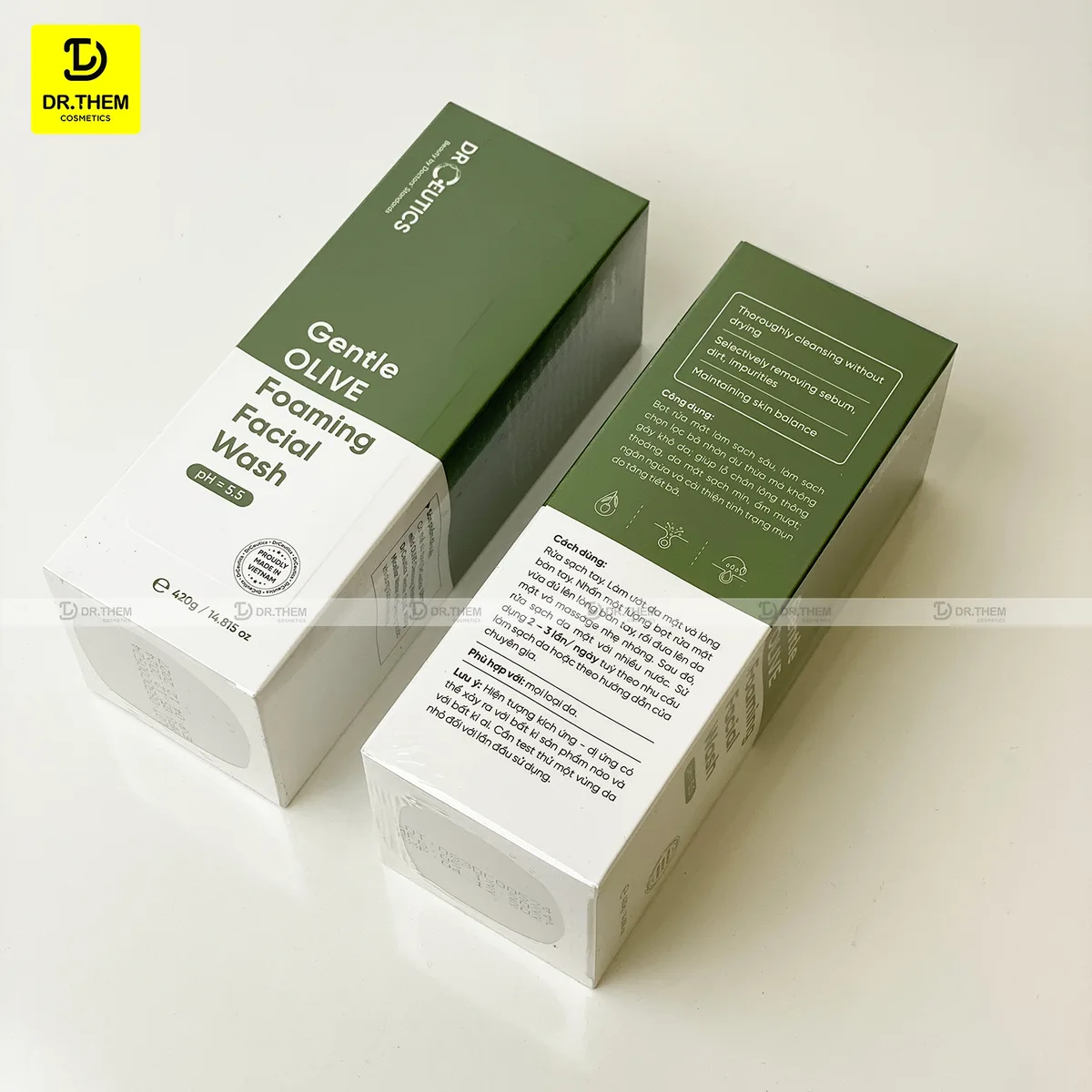 Sữa Rửa Mặt Drceutics Gentle Olive Cleansing Foam Làm Sạch Sâu Dịu Nhẹ Cân Bằng Ẩm Cho Mọi Loại Da 7