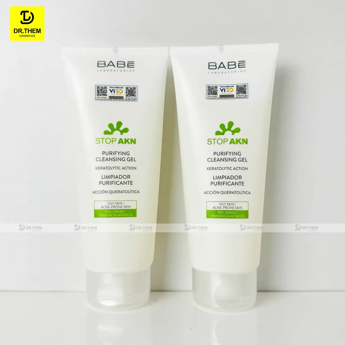 Sữa Rửa Mặt Laboratorios Babé Stop Akn Purifying Cleansing Gel Làm Sạch Sâu Cho Da Dầu Mụn 100ml 200ml 6