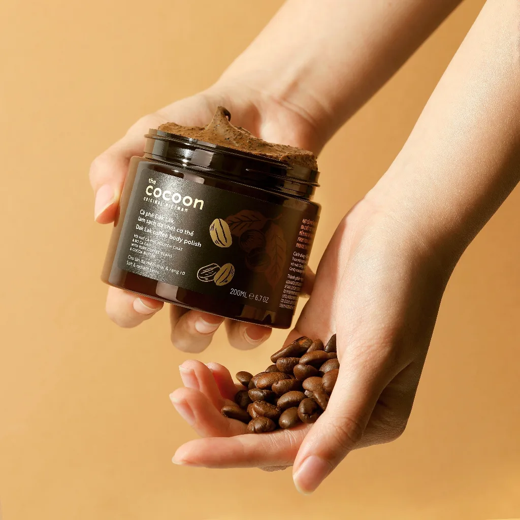 Tẩy Da Chết Cơ Thể Cocoon Dak Lak Coffee Body Polish Cà Phê Đắk Lắk Cho Làn Da Mềm Mại Sáng Mịn 200ml 5
