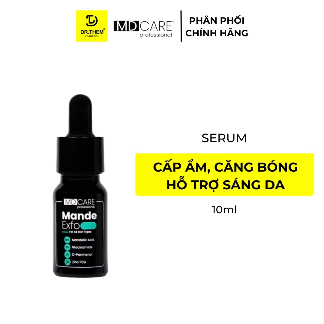 Tinh Chất Tẩy Tế Bào Chết MD CARE Mande Exfo Cấp Ẩm Làm Sáng Da Căng Bóng Cho Da Dầu Hỗn Hợp 10ml/30ml 7