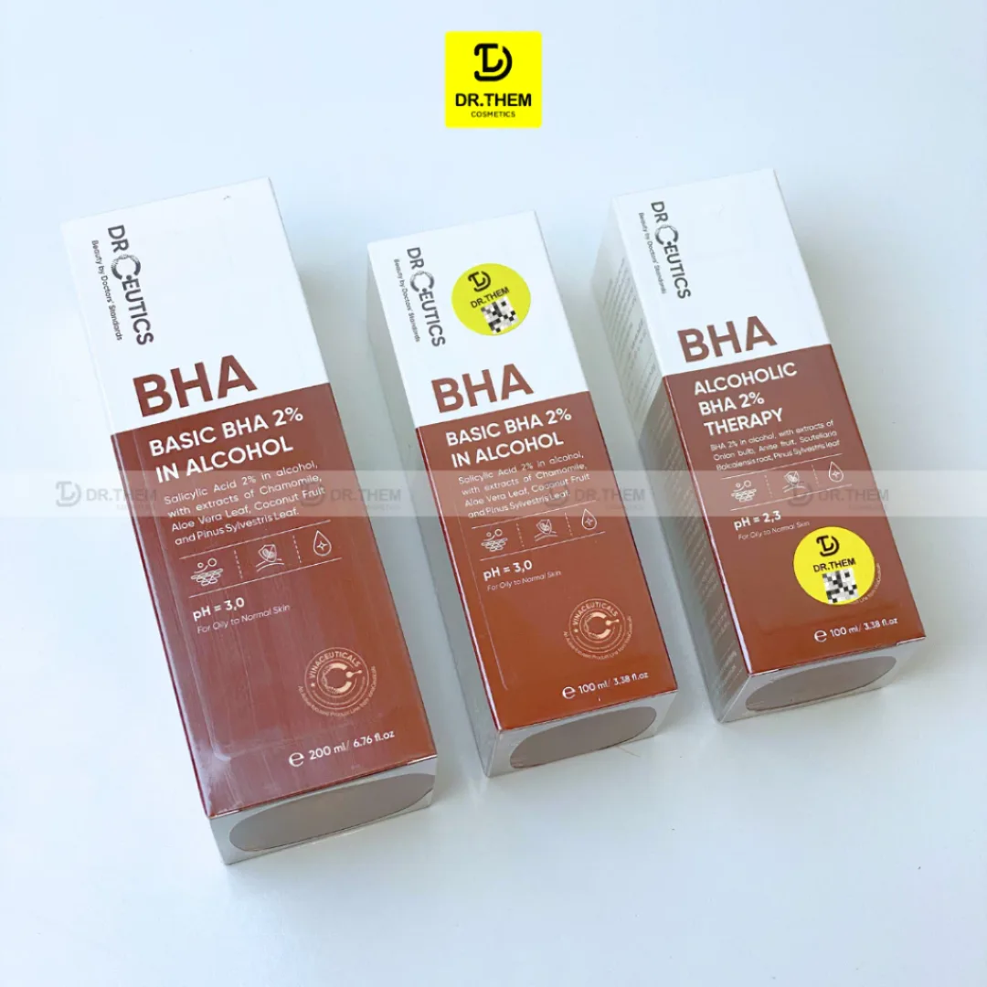 Toner DrCeutics BHA 2% Basic Và BHA Therapy Làm Sạch Sâu Cân Bằng Da Cho Da Dầu Mụn 100ml 200ml 8