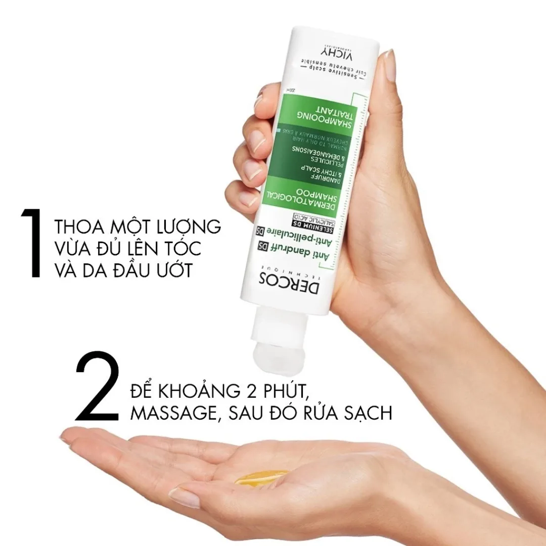 Dầu Gội Vichy Dercos Technique Anti Dandruff Advanced Action Hỗ Trợ Giảm Gàu Cho Da Đầu Dầu 50ml 200ml 5