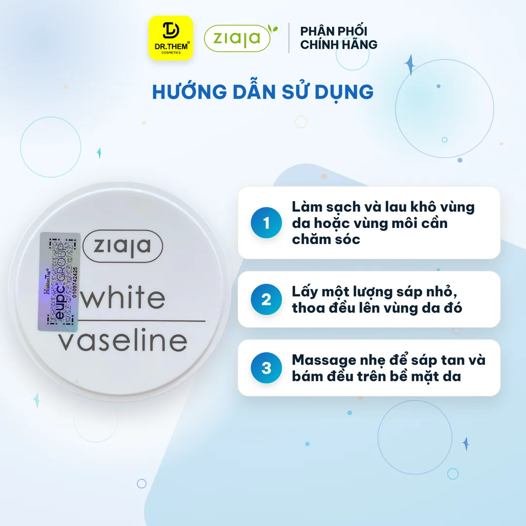 Sáp Dưỡng Môi Ziaja White Vaseline Dưỡng Ẩm Làm Mềm Giảm Khô Nứt Nẻ Cho Môi Và Vùng Da Khô 30ml 5