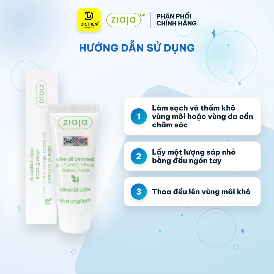 Sáp Dưỡng Môi Ziaja Olive Oil Ointment Dầu Ô Liu Dưỡng Ẩm Làm Mềm Môi Khô Nứt Nẻ Cho Mọi Loại Da 20ml 5