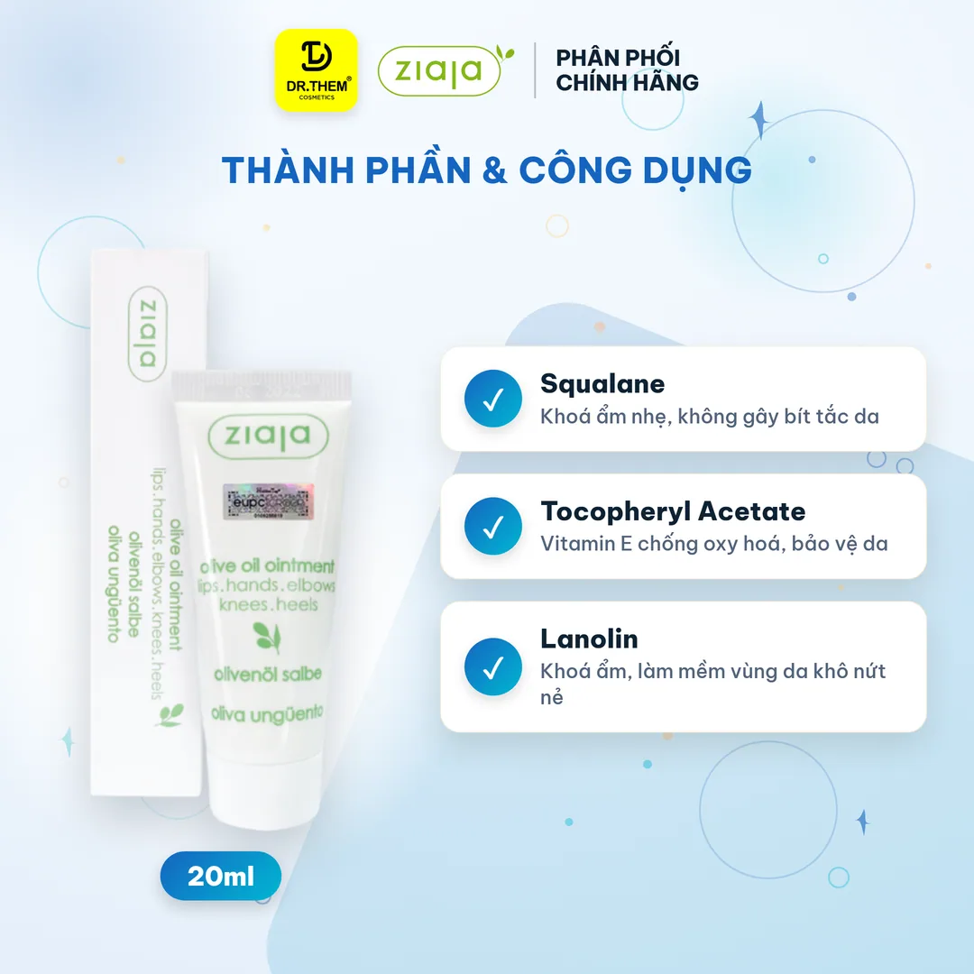 Sáp Dưỡng Môi Ziaja Olive Oil Ointment Dầu Ô Liu Dưỡng Ẩm Làm Mềm Môi Khô Nứt Nẻ Cho Mọi Loại Da 20ml 4