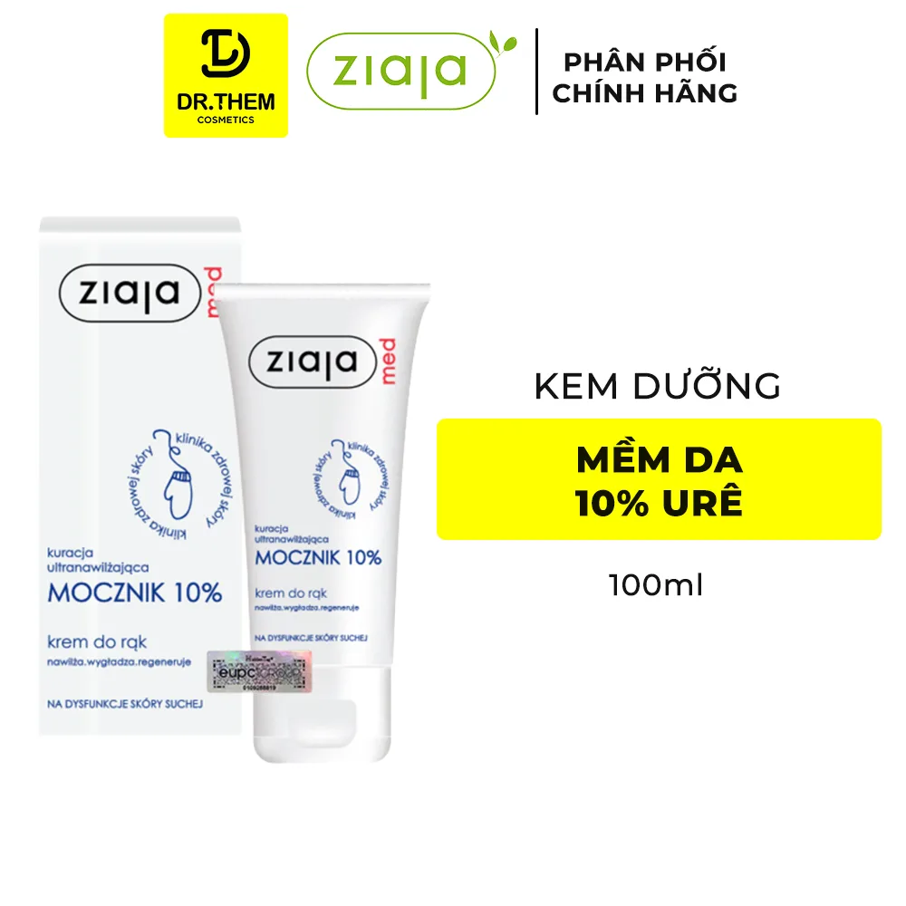 Kem Dưỡng Ziaja Med Mocznik 10% Urê Làm Mềm Da Cấp Ẩm Sâu Giảm Khô Bong Tróc Cho Da Khô Sần Sùi 100ml 2