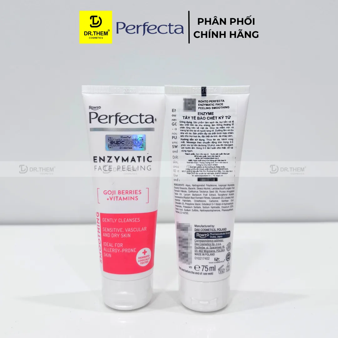 Enzyme Tẩy Tế Bào Chết Perfecta Jagody Goji Witaminy Peeling Enzymatyczny Kỷ Tử Dịu Nhẹ Cho Da Khô Nhạy Cảm 75ml 6