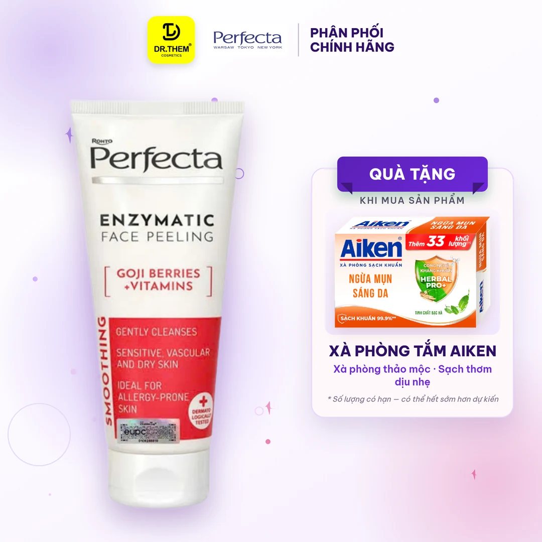 Enzyme Tẩy Tế Bào Chết Perfecta Jagody Goji Witaminy Peeling Enzymatyczny Kỷ Tử Dịu Nhẹ Cho Da Khô Nhạy Cảm 75ml