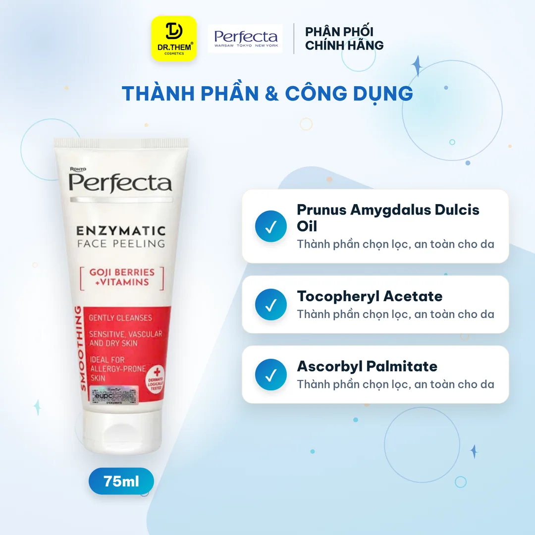 Enzyme Tẩy Tế Bào Chết Perfecta Jagody Goji Witaminy Peeling Enzymatyczny Kỷ Tử Dịu Nhẹ Cho Da Khô Nhạy Cảm 75ml 4