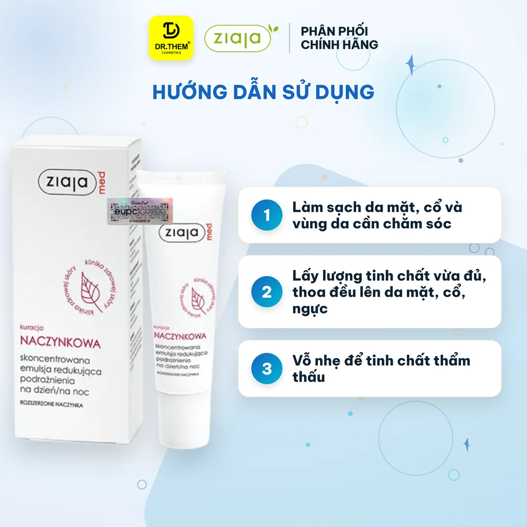 Tinh Chất Ziaja Med Kuracja Naczynkowa B5 Hỗ Trợ Phục Hồi Làm Dịu Da Giảm Kích Ứng Mẩn Đỏ Cho Da Nhạy Cảm 30ml 6