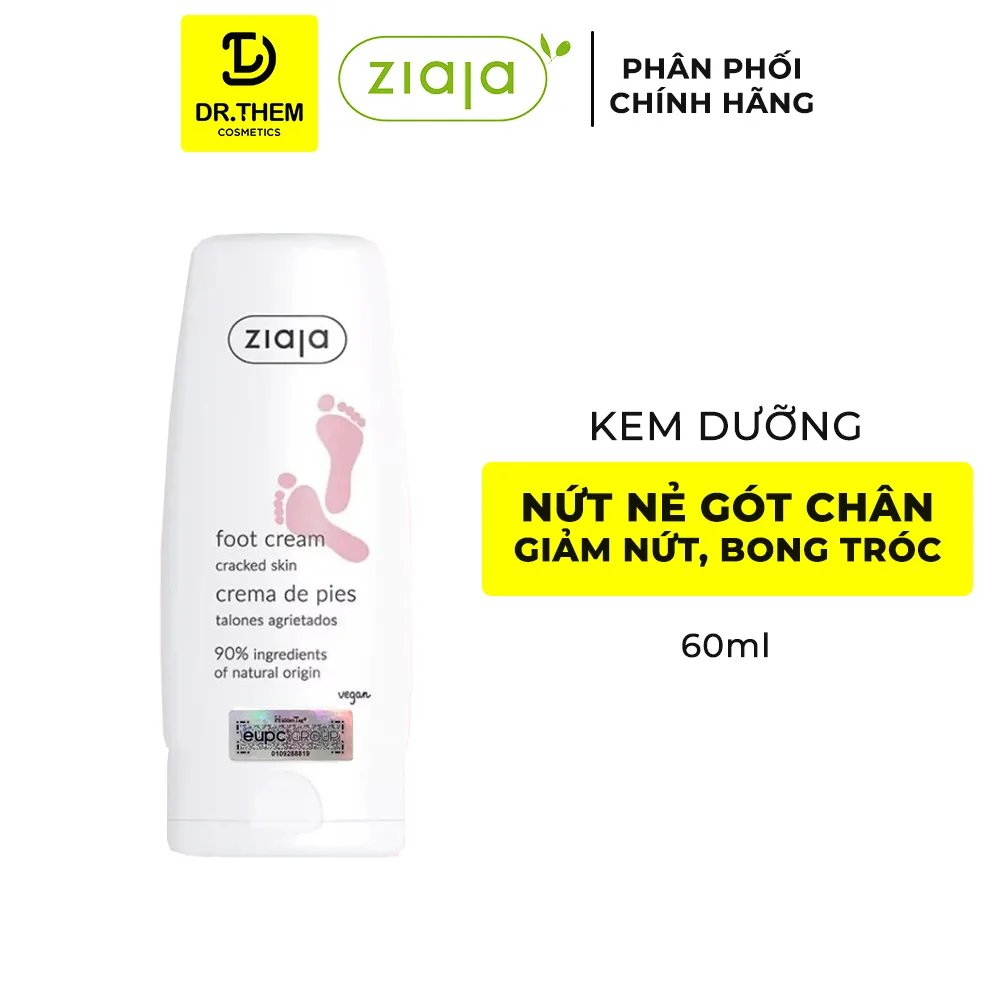 Kem Dưỡng Gót Chân Ziaja Foot Cream Cracked Skin Dưỡng Ẩm Làm Mềm Hỗ Trợ Cải Thiện Da Nứt Nẻ 60ml 2