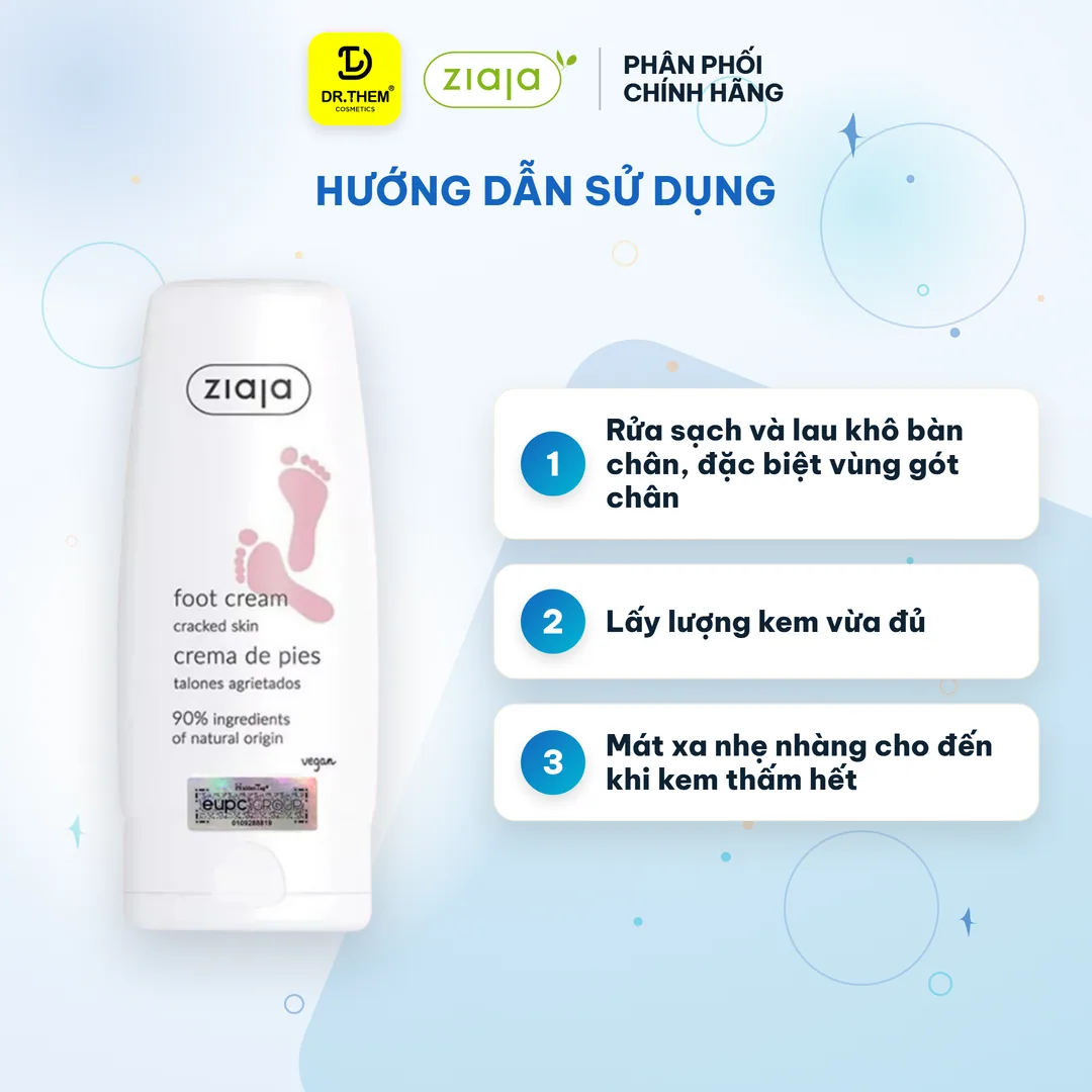 Kem Dưỡng Gót Chân Ziaja Foot Cream Cracked Skin Dưỡng Ẩm Làm Mềm Hỗ Trợ Cải Thiện Da Nứt Nẻ 60ml 6