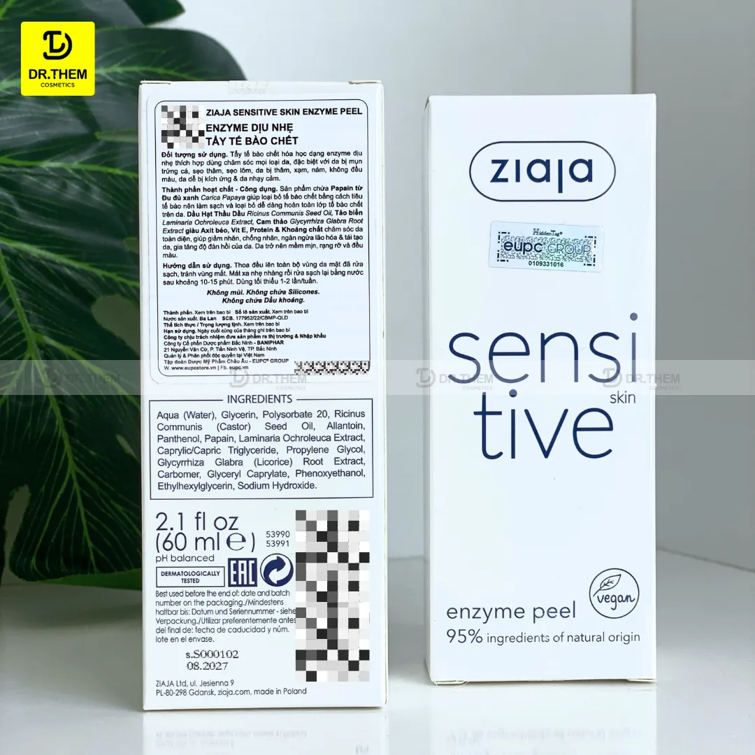 Enzyme Tẩy Tế Bào Chết Ziaja Sensitive Skin Enzyme Peel Làm Sạch Sâu Dịu Nhẹ Sáng Mịn Da Cho Da Nhạy Cảm 60ml 6