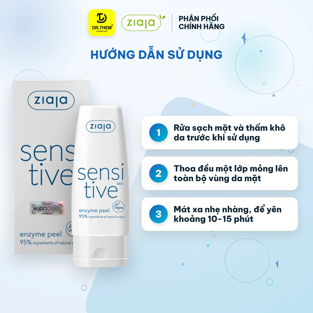 Enzyme Tẩy Tế Bào Chết Ziaja Sensitive Skin Enzyme Peel Làm Sạch Sâu Dịu Nhẹ Sáng Mịn Da Cho Da Nhạy Cảm 60ml 5
