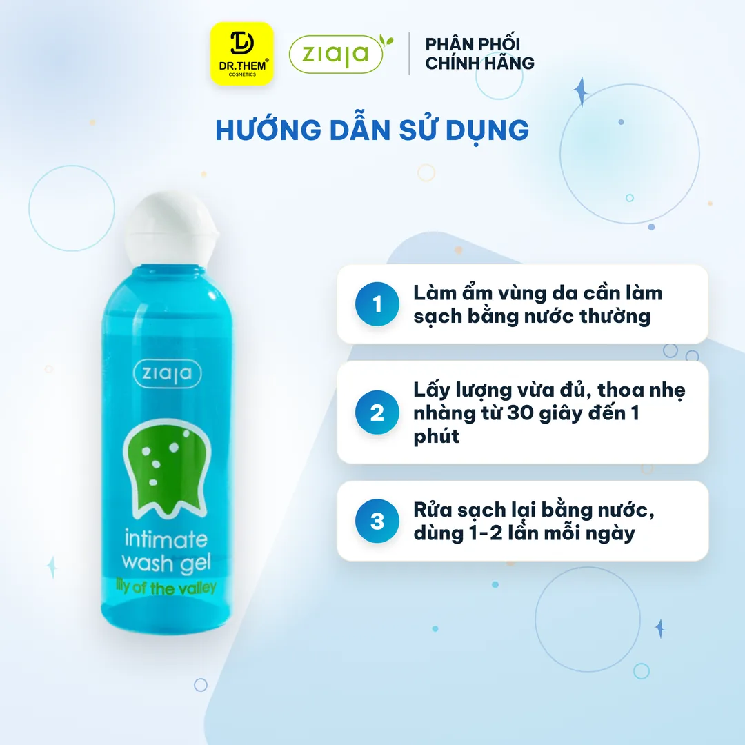 Dung Dịch Vệ Sinh Phụ Nữ Ziaja Intimate Hoa Lan Chuông Thơm Mát Dịu Nhẹ 200ml 3