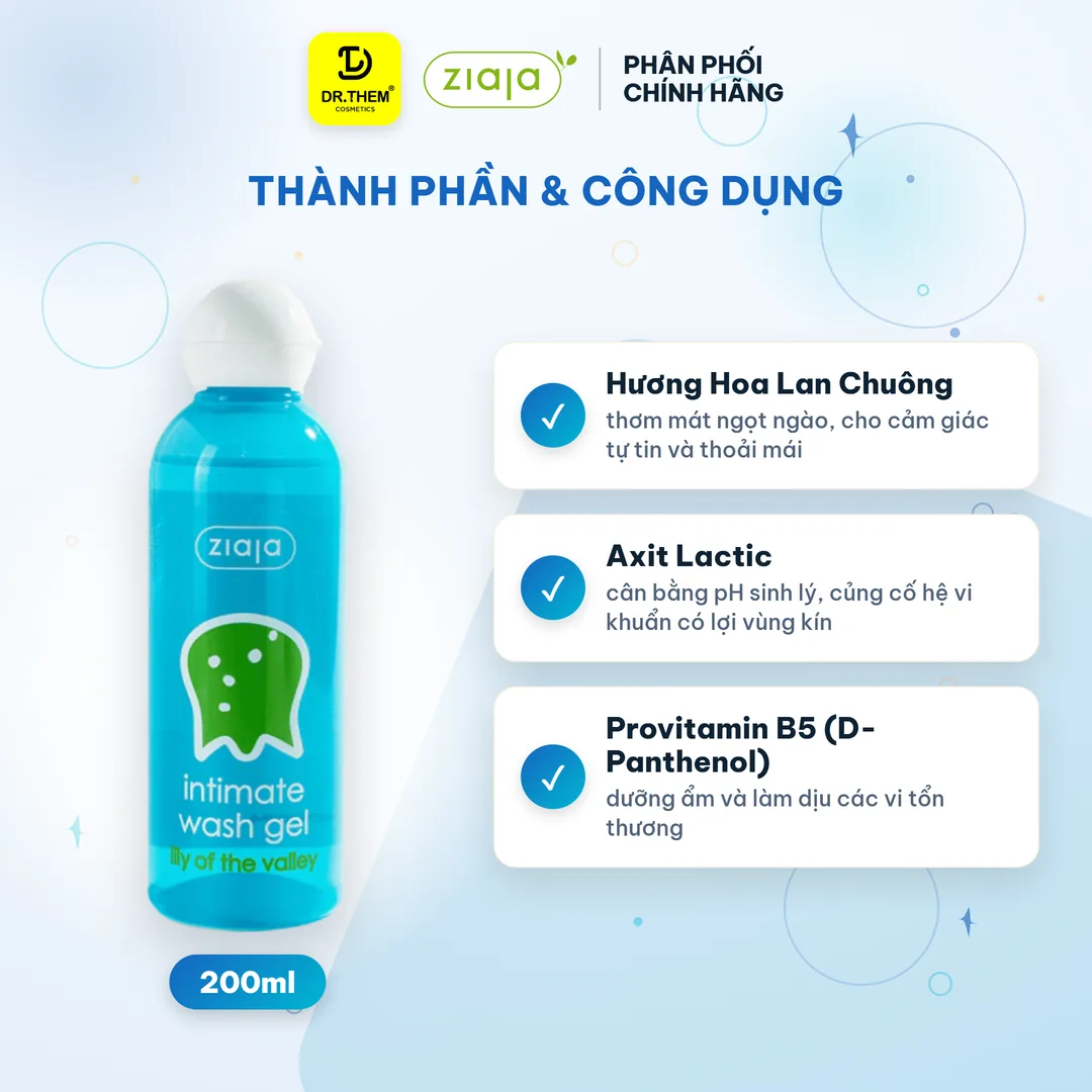 Dung Dịch Vệ Sinh Phụ Nữ Ziaja Intimate Hoa Lan Chuông Thơm Mát Dịu Nhẹ 200ml 2