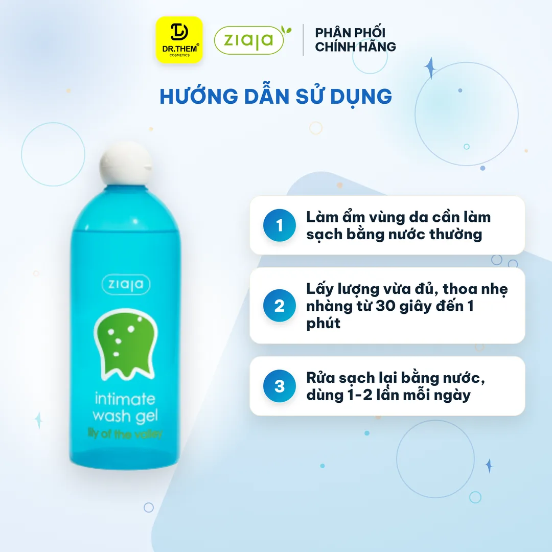 Dung Dịch Vệ Sinh Phụ Nữ Ziaja Intimate Hoa Lan Chuông Thơm Mát Dịu Nhẹ 500ml 3