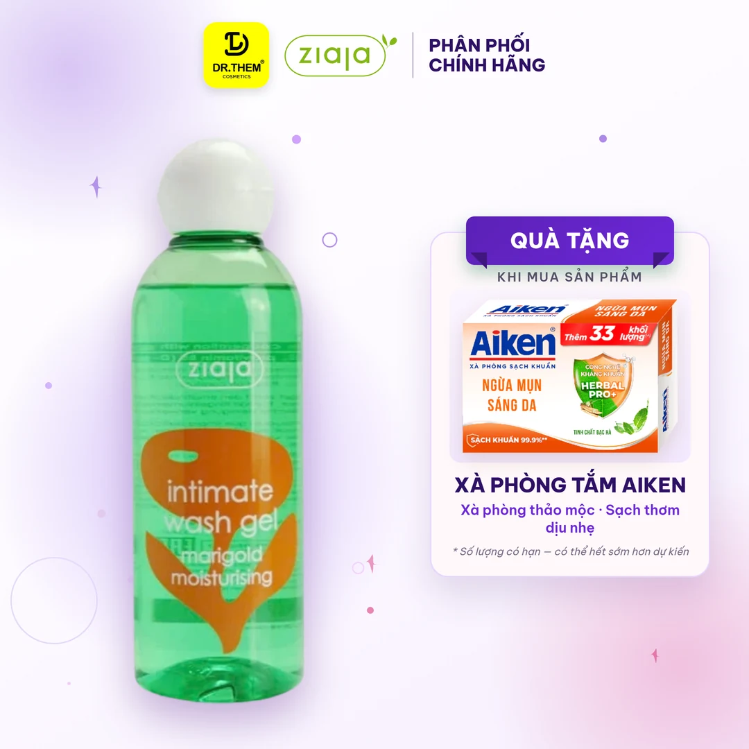 Dung Dịch Vệ Sinh Phụ Nữ Ziaja Intimate Cúc Vạn Thọ Thơm Mát Dịu Nhẹ Cân Bằng pH 200ml