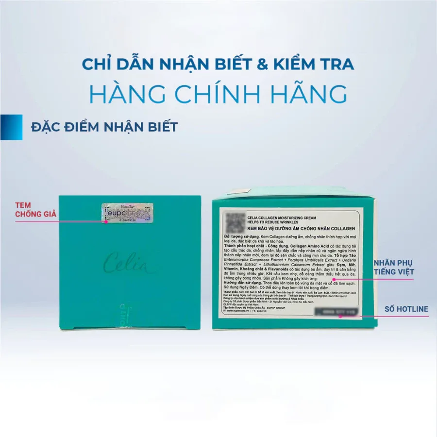 Kem Dưỡng Ẩm Celia Collagen Moisturizing Cream Hỗ Trợ Làm Mờ Nếp Nhăn Cho Da Khô Lão Hóa 50ml 4