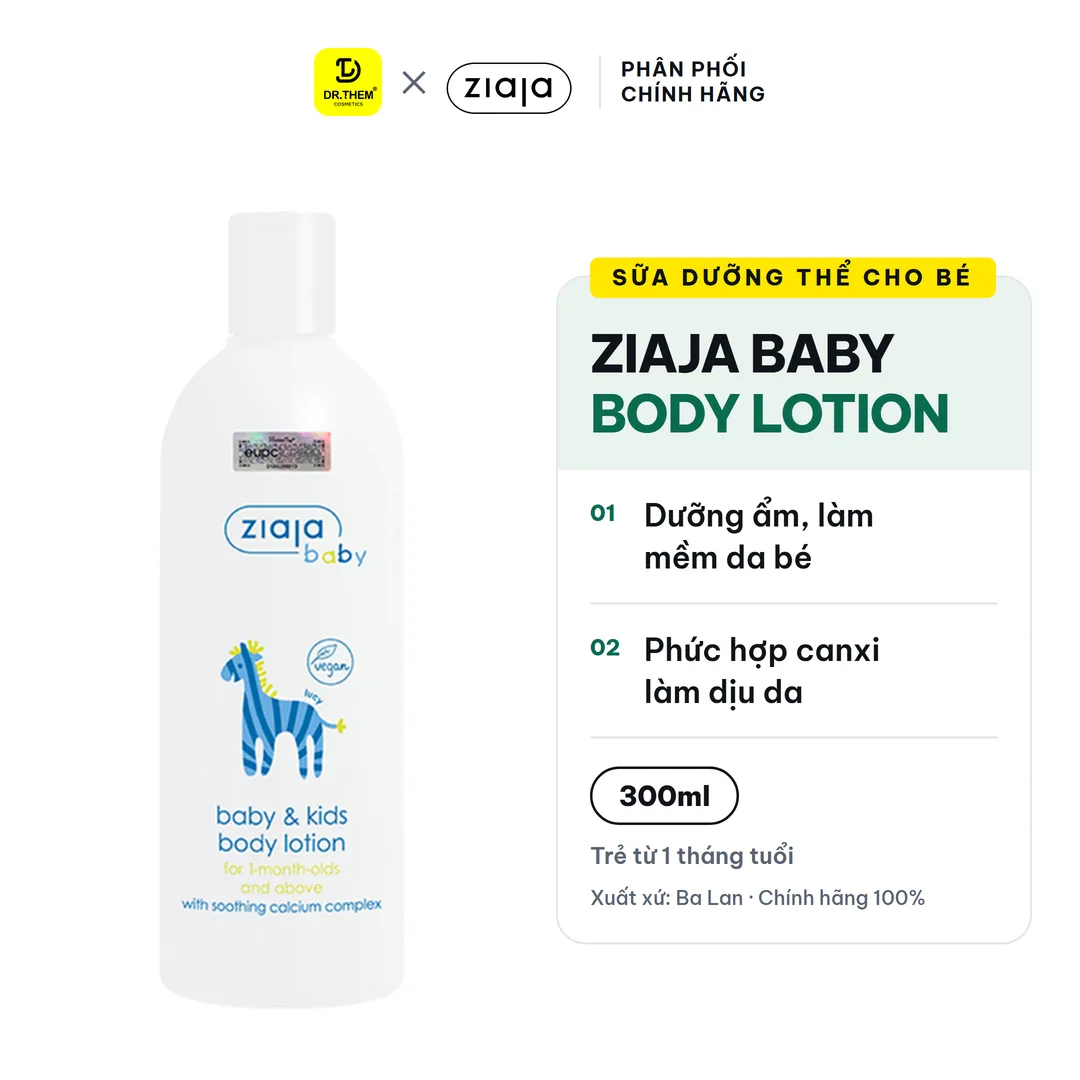 Sữa Dưỡng Thể Ziaja Baby Body Lotion Dưỡng Ẩm Làm Mềm Bảo Vệ Da Cho Trẻ Từ 1 Tháng Tuổi 300ml 2