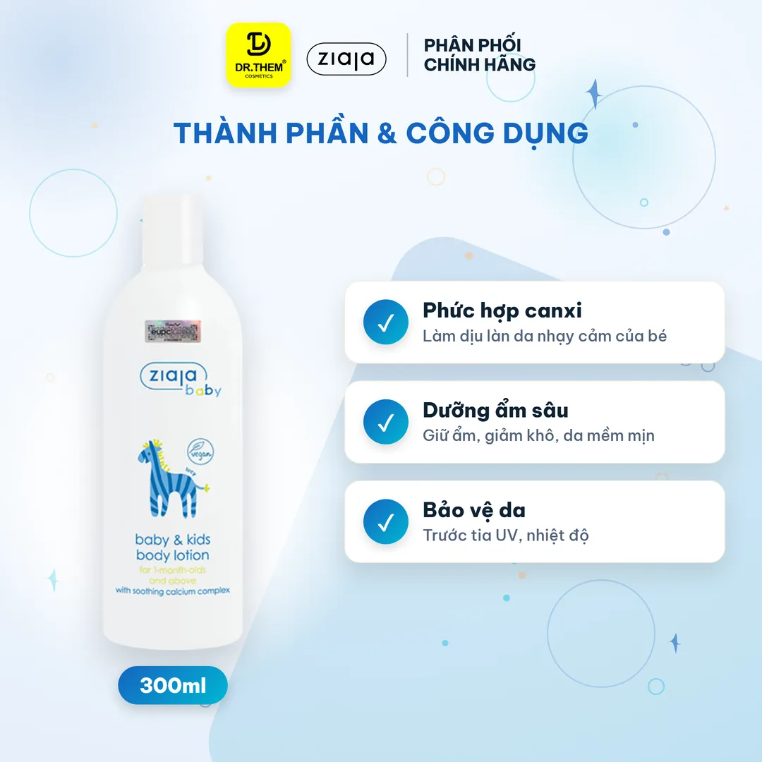 Sữa Dưỡng Thể Ziaja Baby Body Lotion Dưỡng Ẩm Làm Mềm Bảo Vệ Da Cho Trẻ Từ 1 Tháng Tuổi 300ml 3
