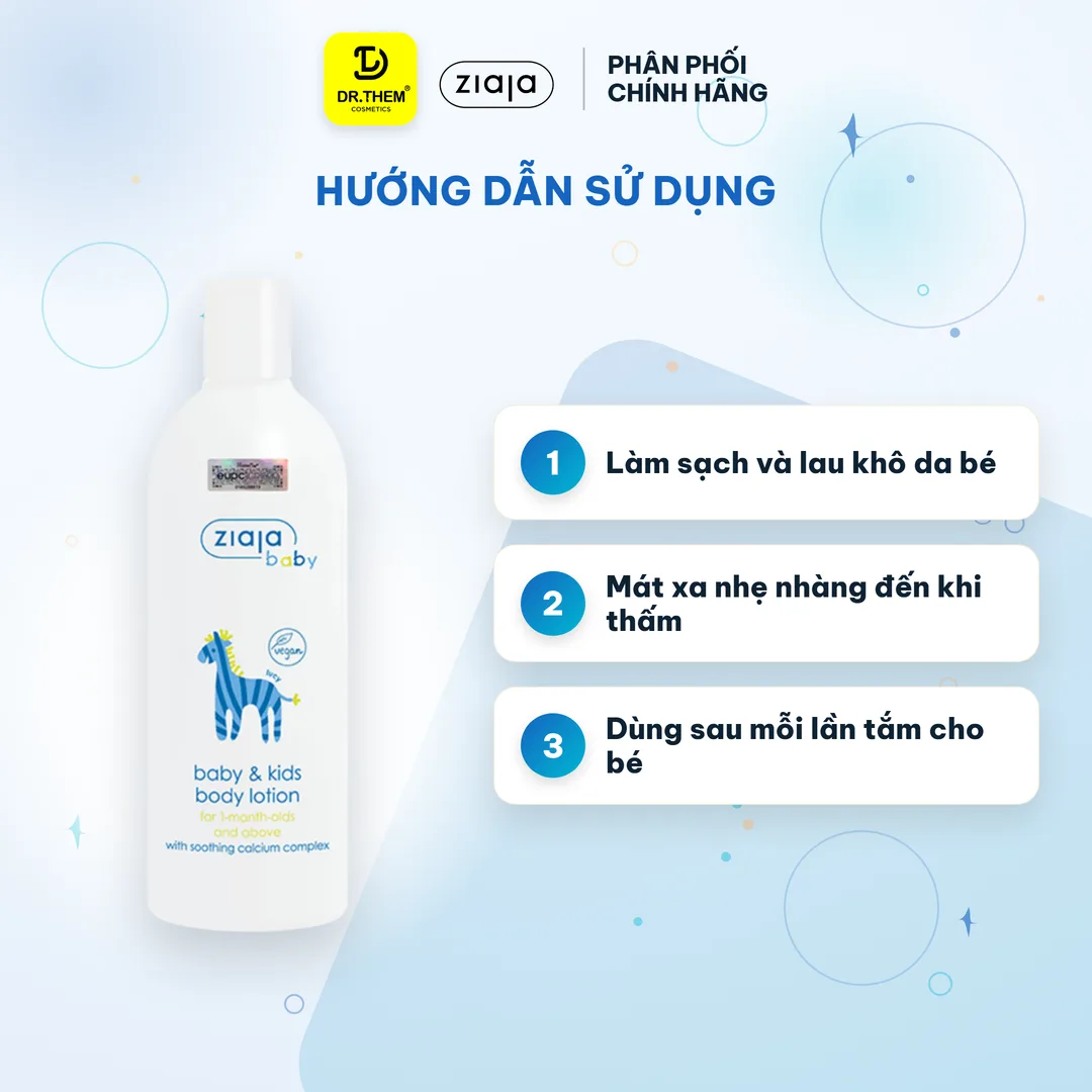Sữa Dưỡng Thể Ziaja Baby Body Lotion Dưỡng Ẩm Làm Mềm Bảo Vệ Da Cho Trẻ Từ 1 Tháng Tuổi 300ml 4